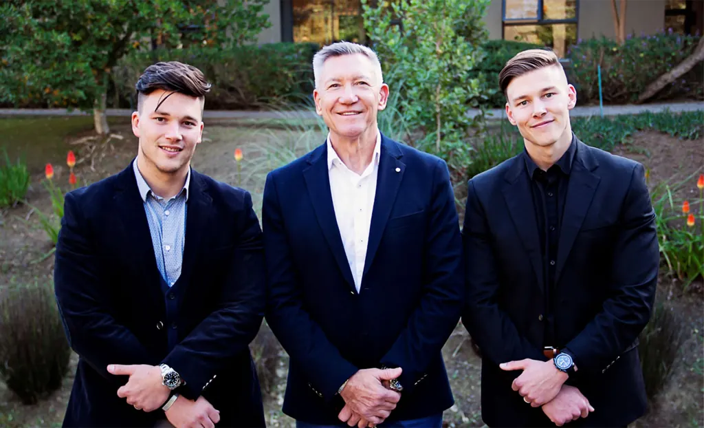 Johan, Marcus and Dean Geldenhuys, directors of TitanDC